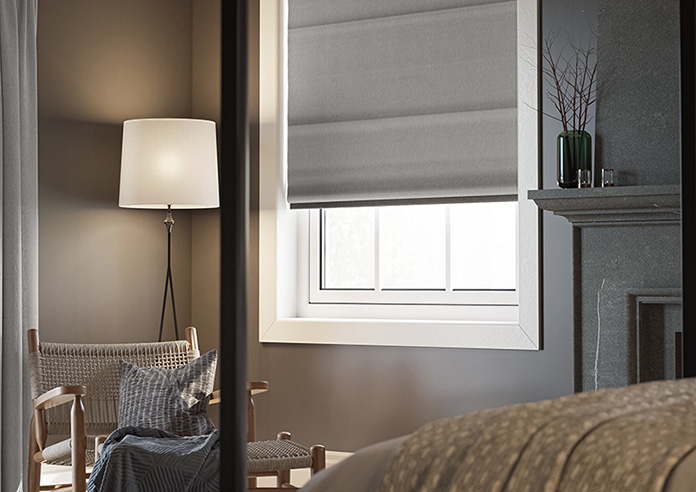 Bruschal (Blackout), City Black - Motorised Roman Blind - Image 5